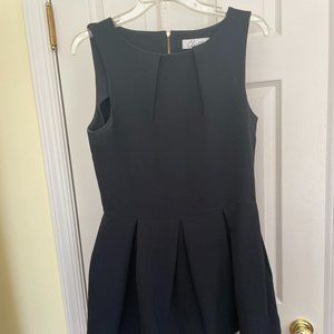 Closet London Fit and Flare Black dress with lace trim, size 14UK/~12 US